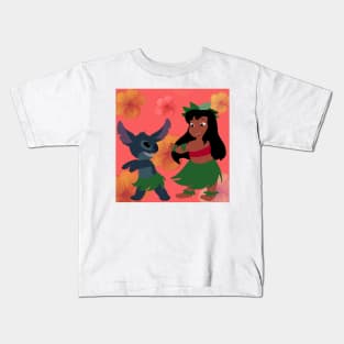 Lilo and Stitch (colored) Kids T-Shirt